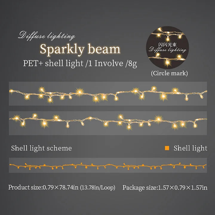 20mm*200cm Diffuse Lighting Streaming Shadow Series Shell Light Tape