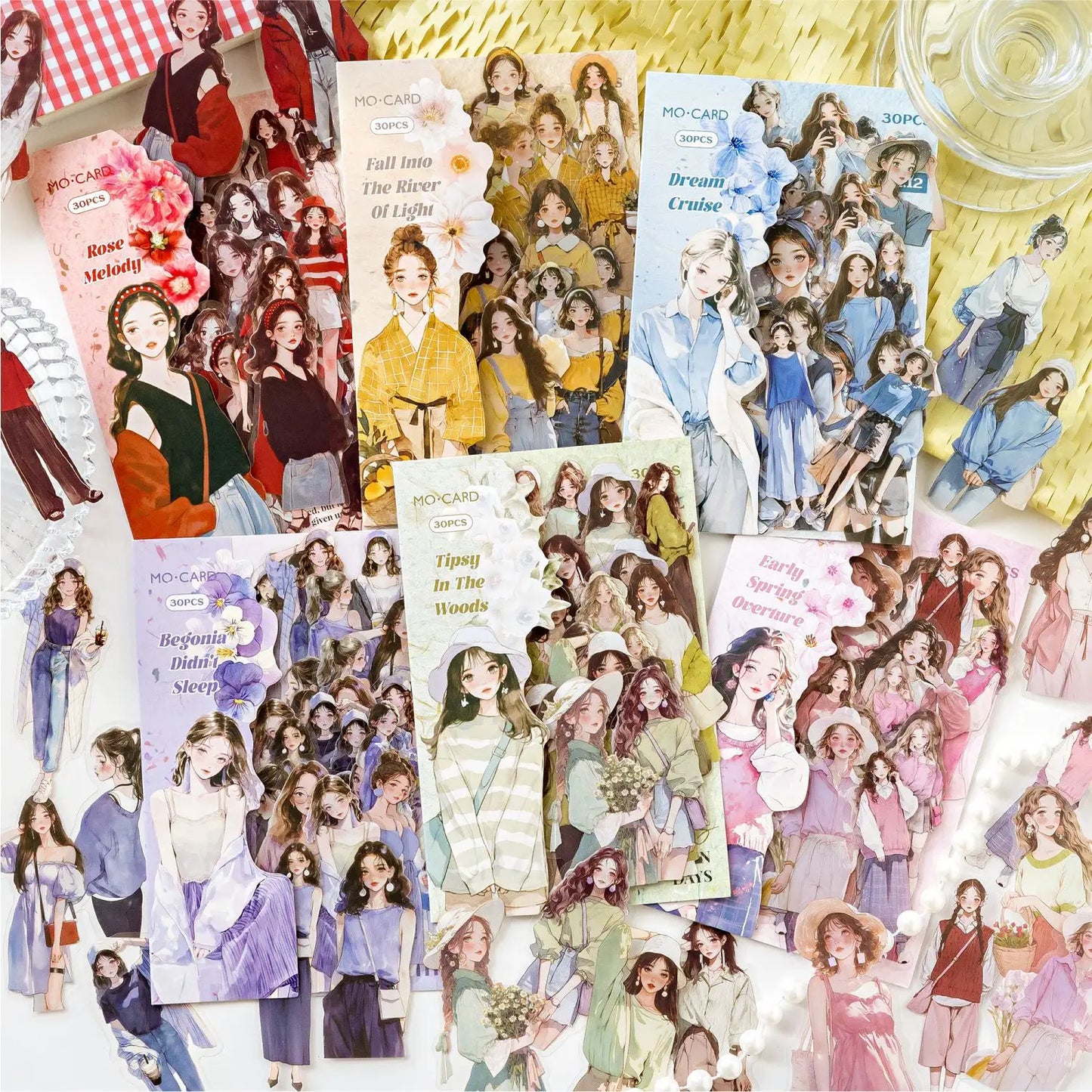 30 Pcs Rainbow Girl's Chronicles Series Character Stickers