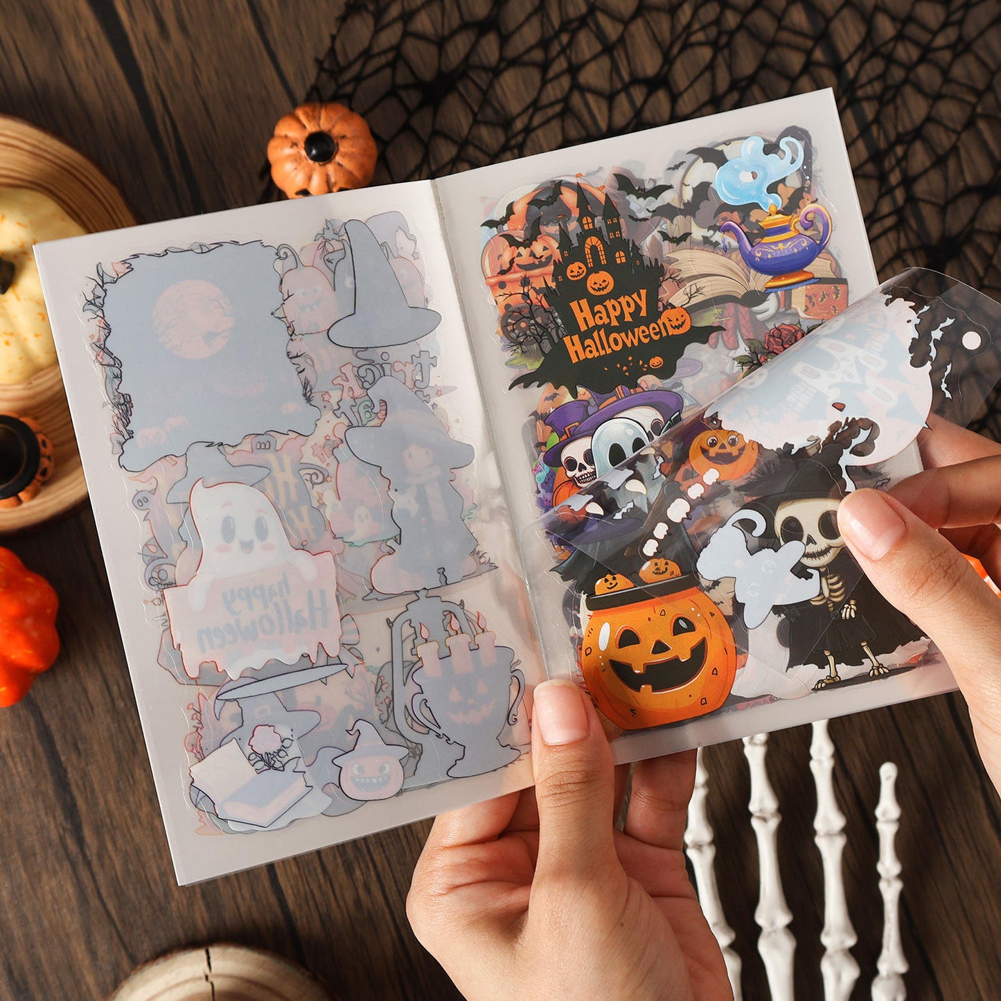20 Sheets Halloween Castle Creative Sticker Book