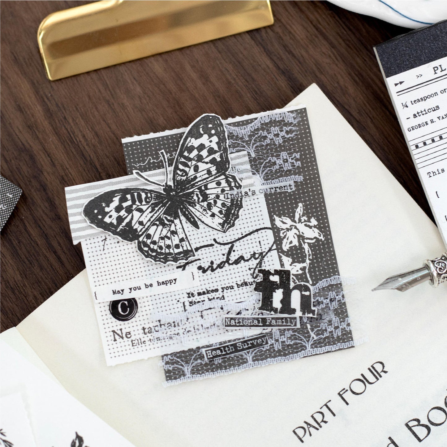 30 pcs Wandering Random Series Light Vintage Long Strip Memo Pad