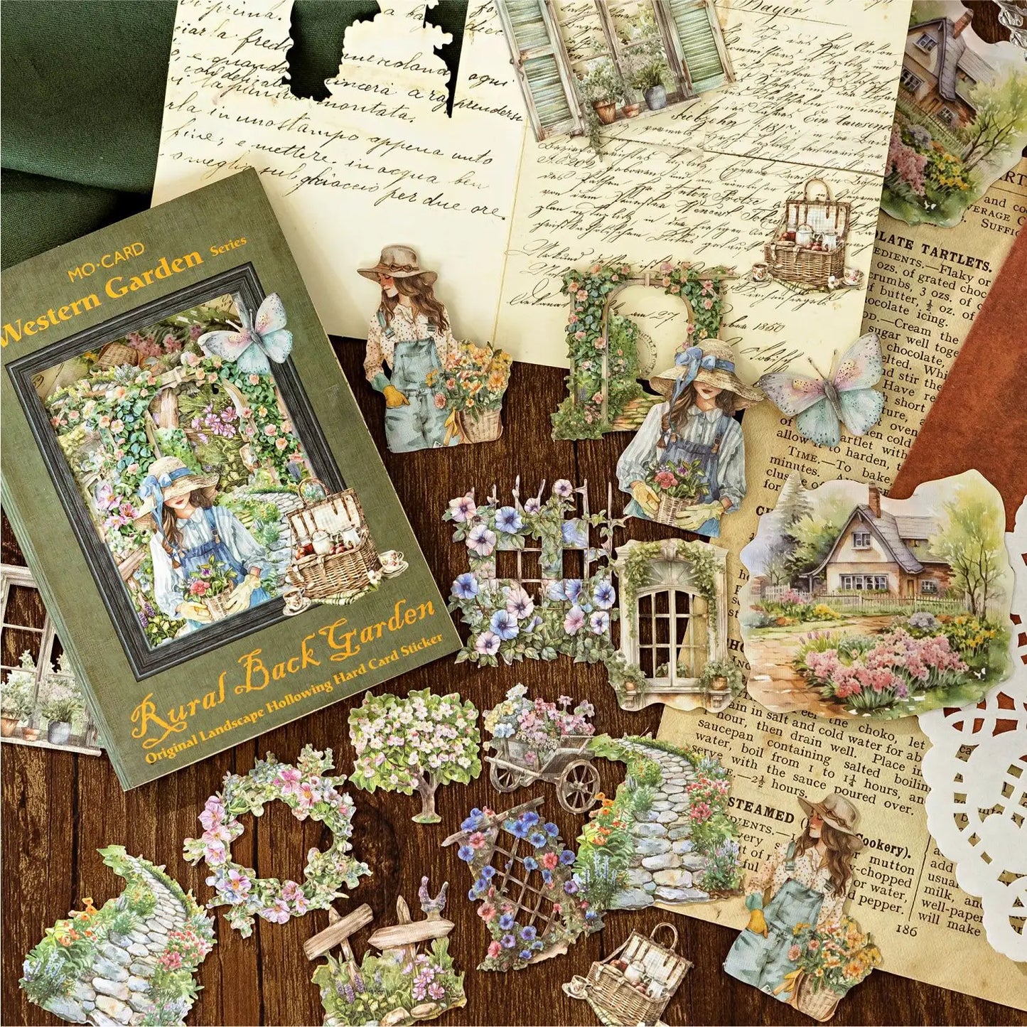 30 Pcs Sicily Garden Series Decorative stickers