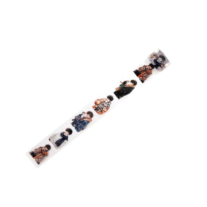 1 Roll Heartwarming Weekly Series Youth Teenager Sticker Tape