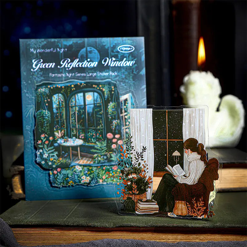 10 Pcs Large Size Wonderful Night Series Sticker Pack
