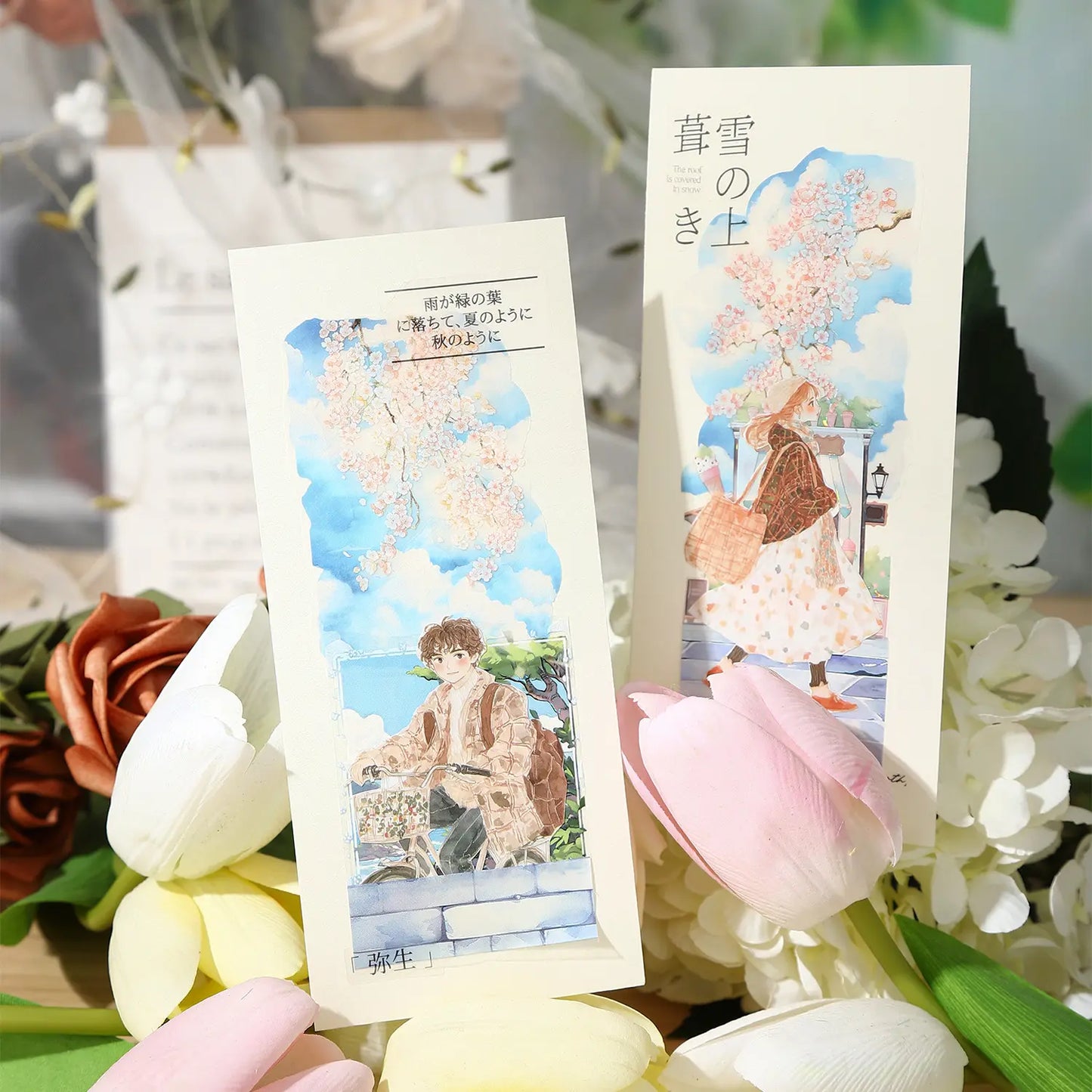 30 Pcs Romantic Spring Day Series Vintage Character Pet Stickers