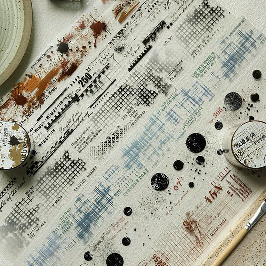 1 Roll Mottled Collage Theme Pet Tape