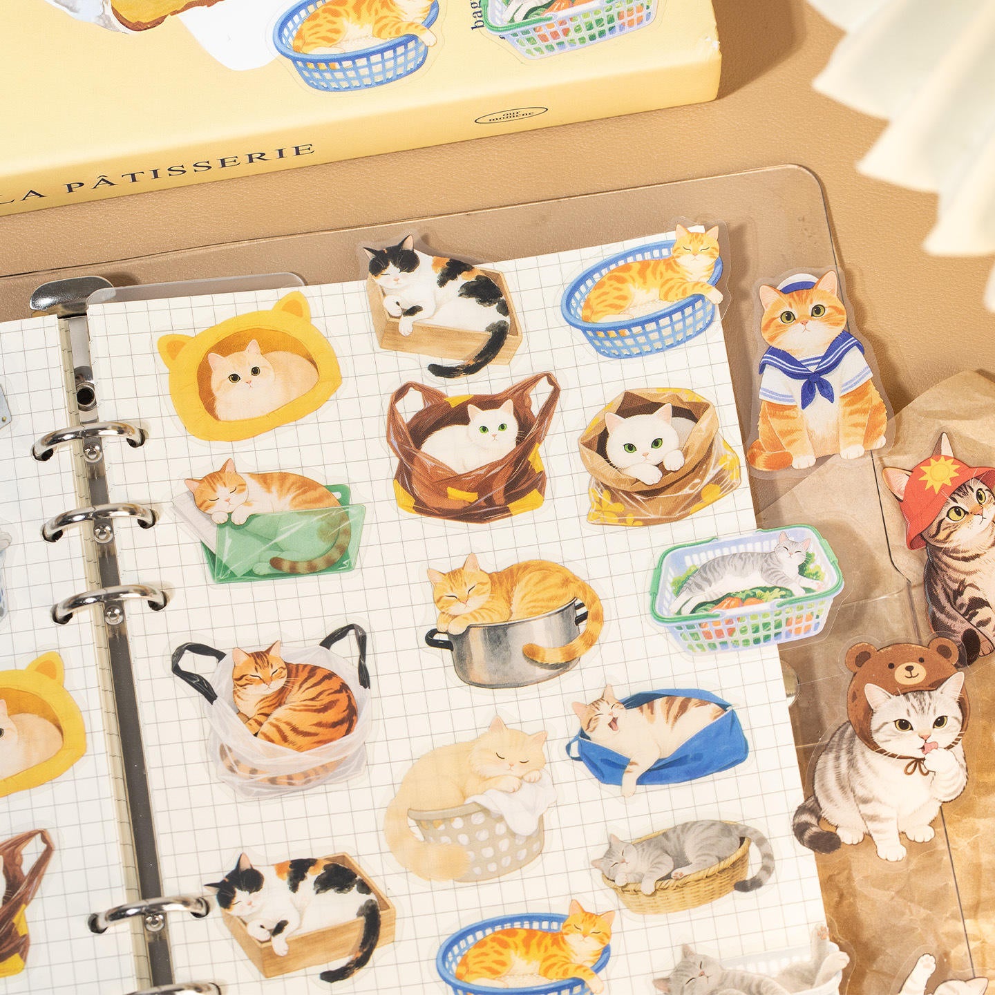 24 Pcs Cat Party Cute Pet Stickers