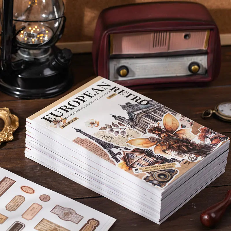 20 Sheets Athenian Manor Series European Characters Sticker Book