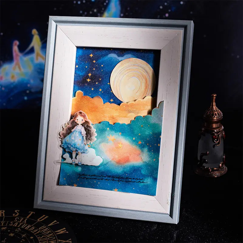 10 Sheets Streamer Star River Series Vintage Cloud Starry Sky Washi Stickers
