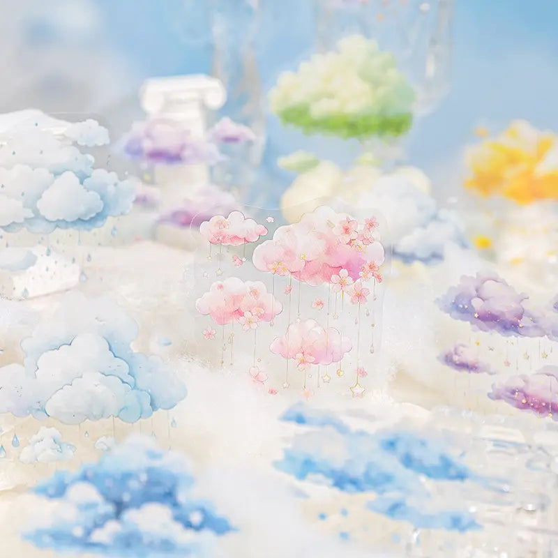 20 Pcs Cloud Dream Series Dreamy Cute Cloud Landscaping pet sticker