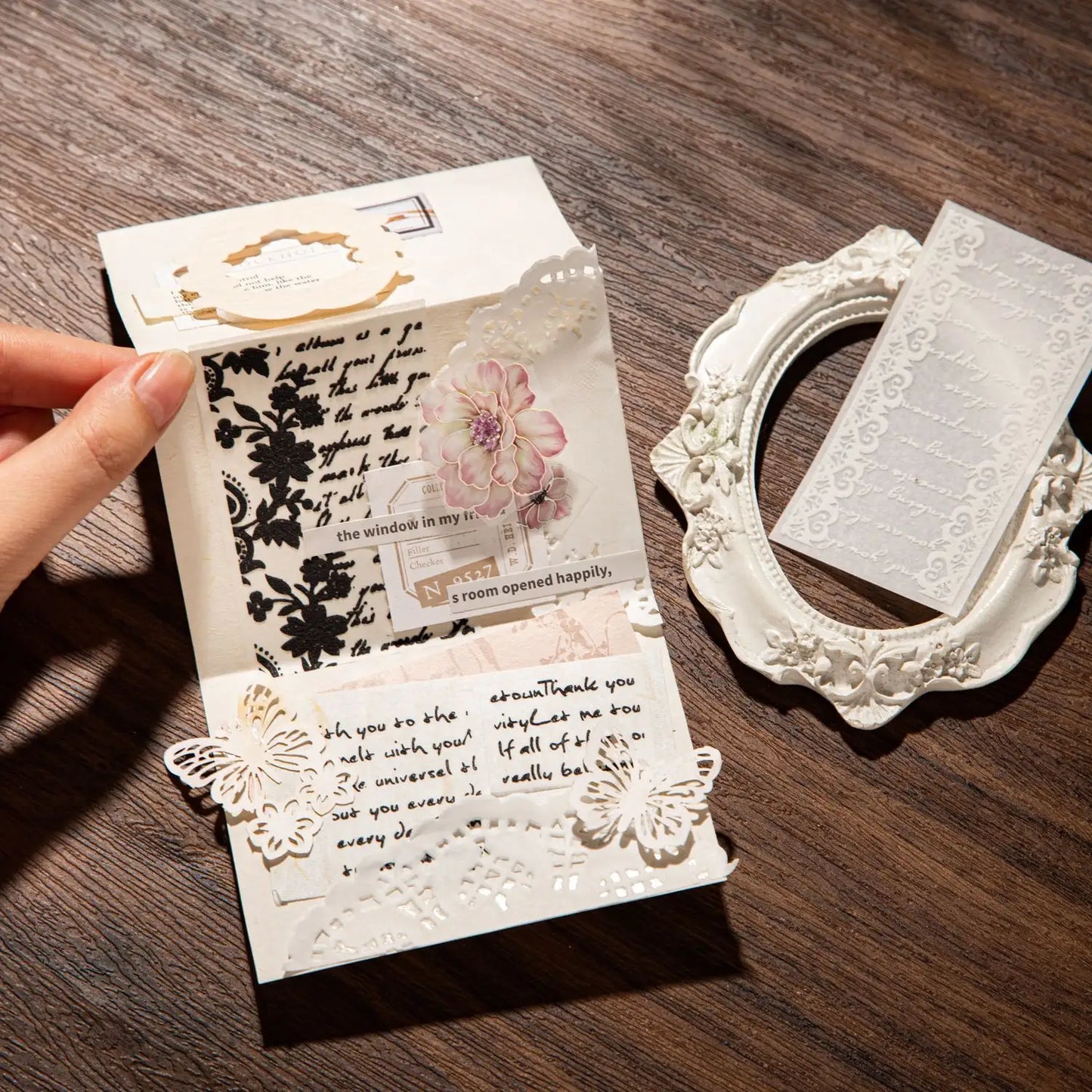 10 Sheets Textual Poetry Series Foam Sticker Pack