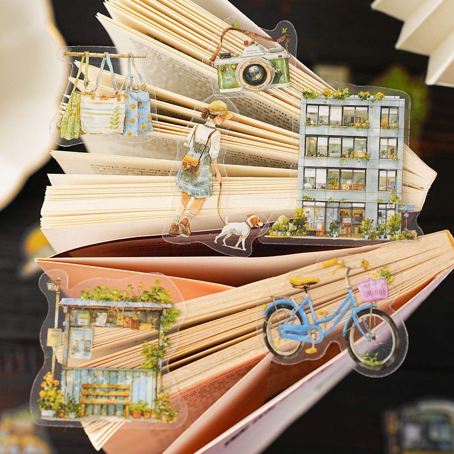 15 Pcs Life Observation Diary Series Vintage Plant Character pet sticker