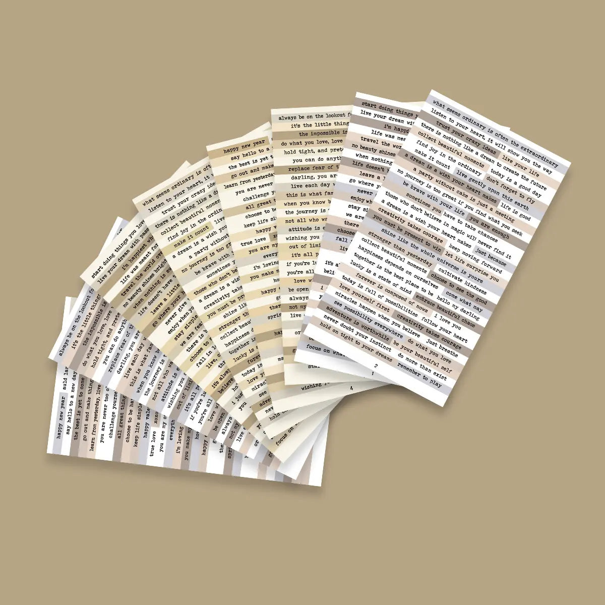 8 sheets/pack Creative Journal Retro Text Sticker Pack