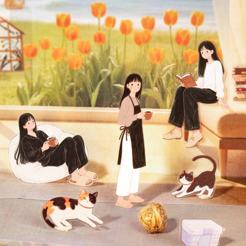 2 Sheets Endless Galaxy Creative Character Daily Life Scrapbooking Stickers