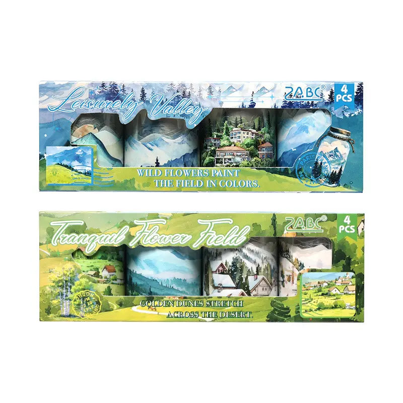 4 Rolls/box Soft Island Landscaping Pet Tape set