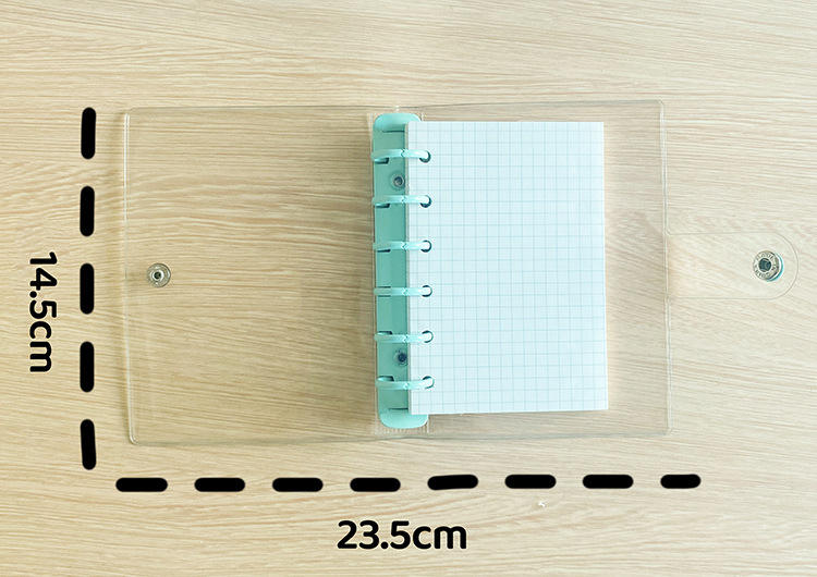 A7 Loose-Leaf Macaron Transparent 6-Hole Candy Color Notebook