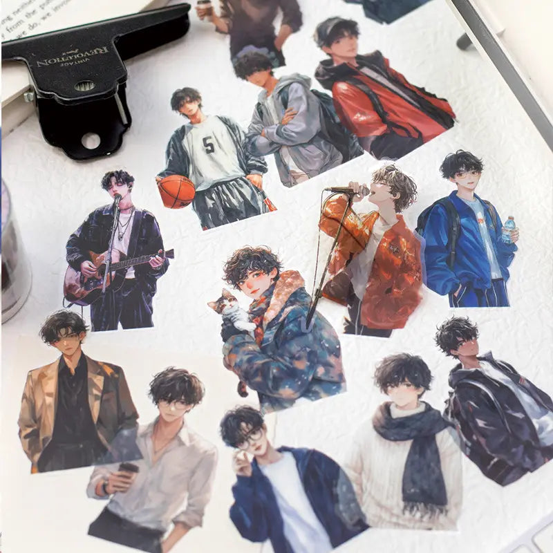 1 Roll Heartwarming Weekly Series Youth Teenager Sticker Tape