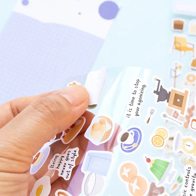 1 Sheet Meet You Someday Life Small Things Creative Daily Stickers