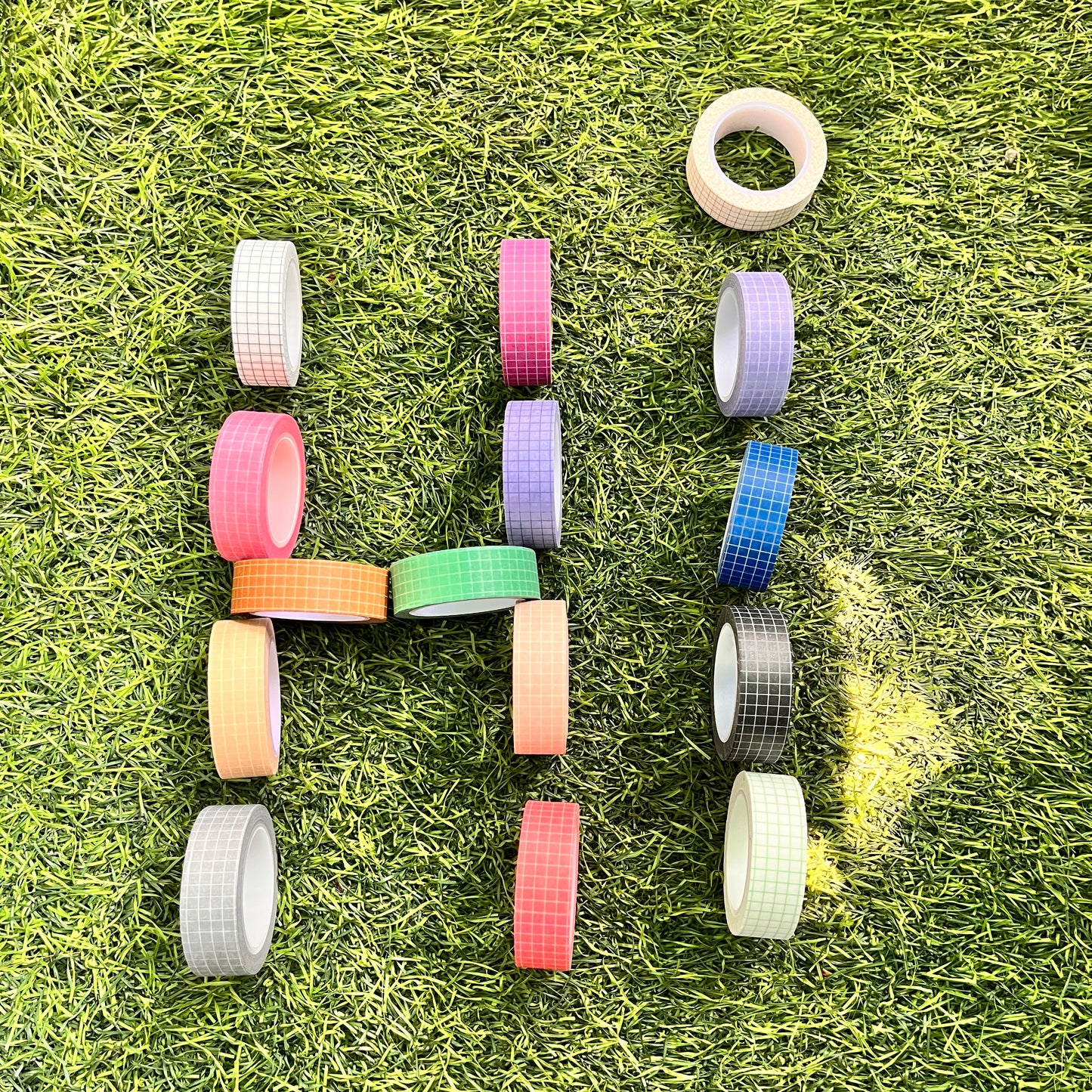 Colorful Grid DIY Scrapbooking Diary Washi Tape: 15mm*10m