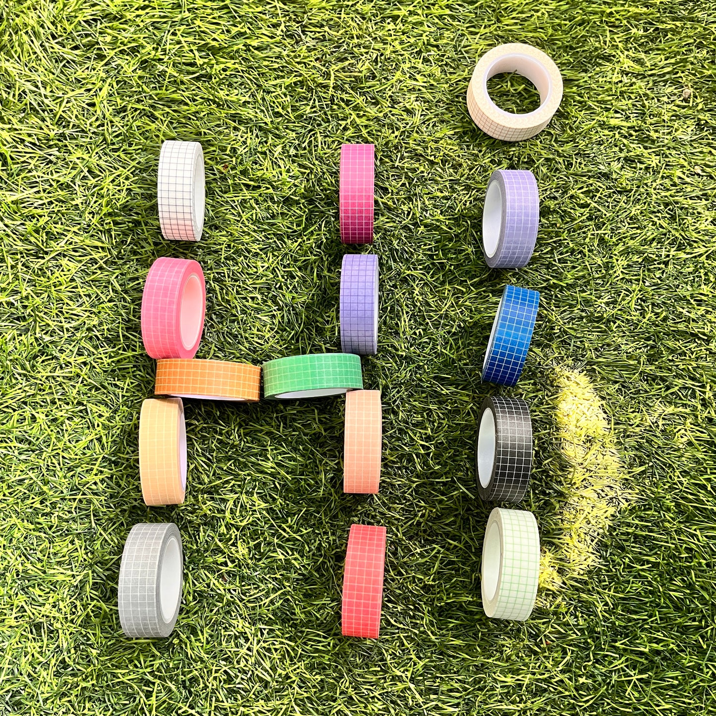Colorful Grid DIY Scrapbooking Diary Washi Tape: 15mm*10m