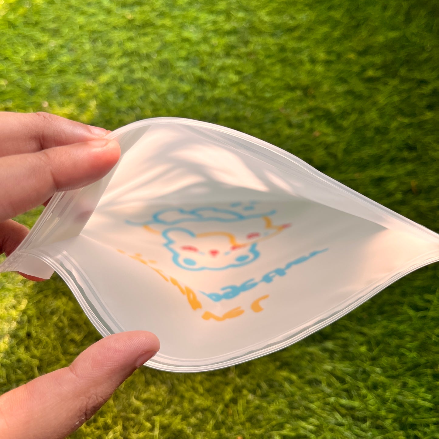 1 Pc kawaii Transparent Organizing Sealed Storage Bag