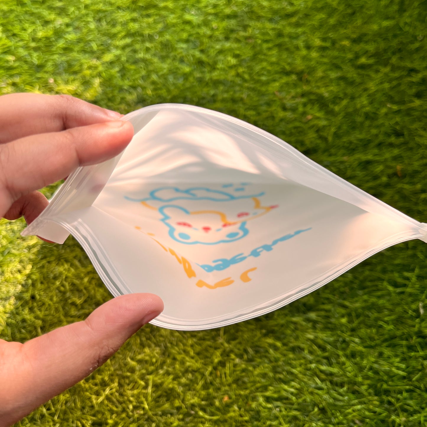 1 Pc kawaii Transparent Organizing Sealed Storage Bag