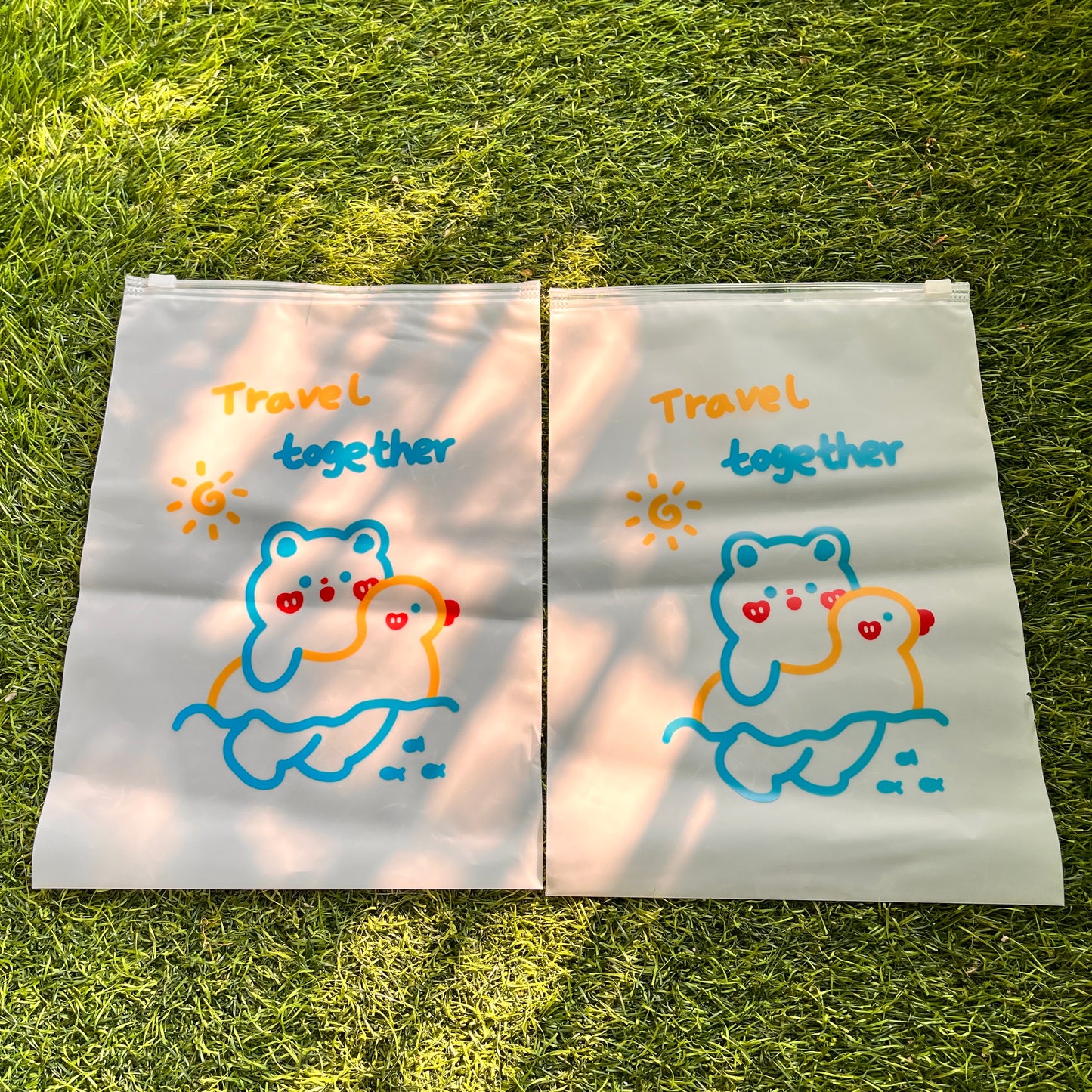 1 Pc kawaii Transparent Organizing Sealed Storage Bag