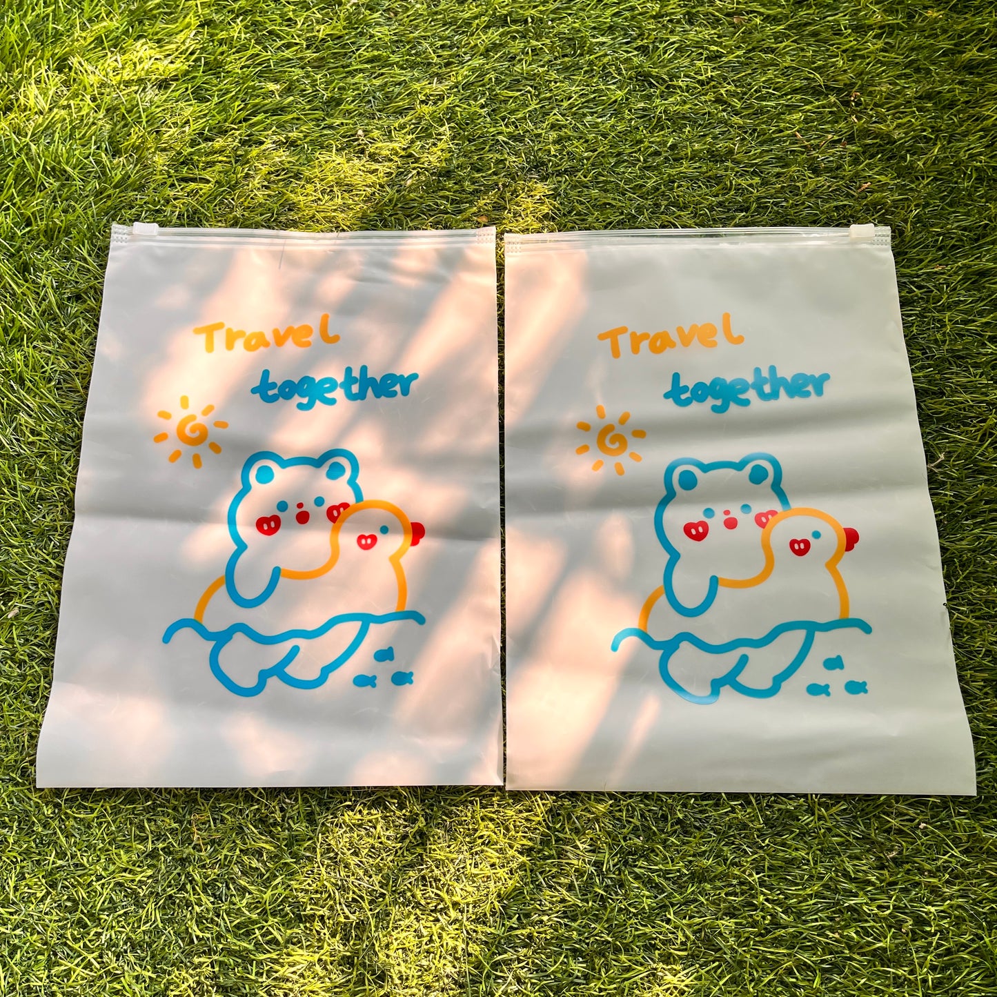 1 Pc kawaii Transparent Organizing Sealed Storage Bag
