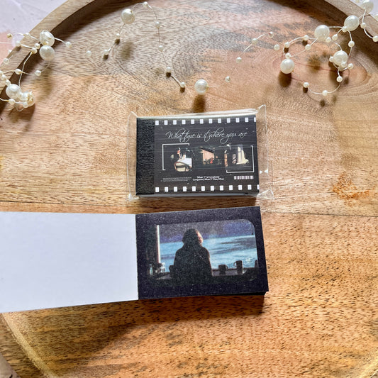 50 sheets Retro Scenery What Time Is It Over There Series Collage Sticker Book