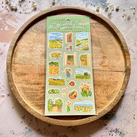 1 Pc Synthetic paper flowers know pretty illustrations decorative stickers