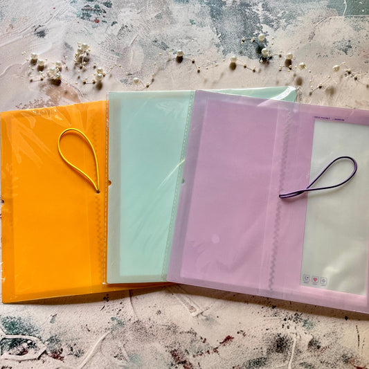 30 Pockets Macaron Deco Stickers Mini Storage Folder