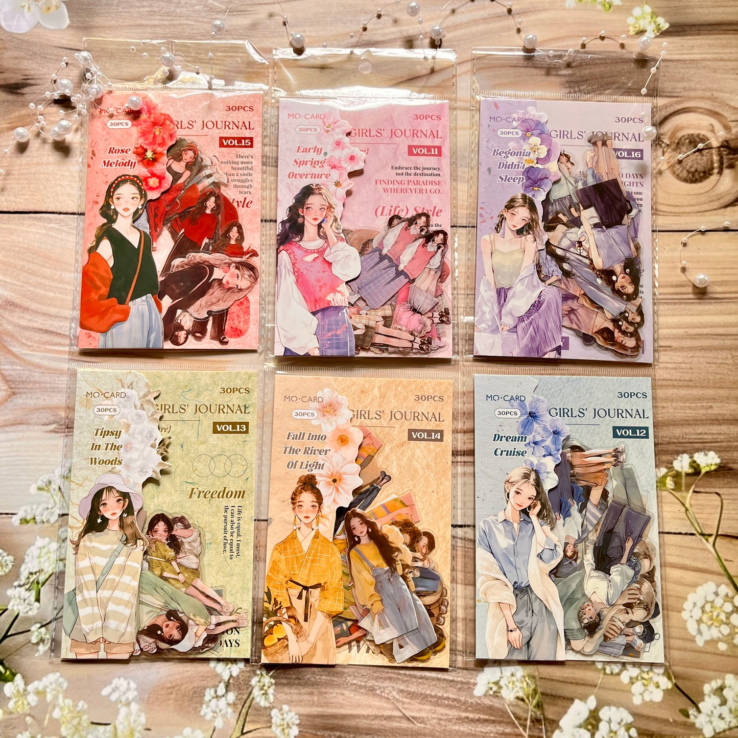 30 Pcs Rainbow Girl's Chronicles Series Character Stickers