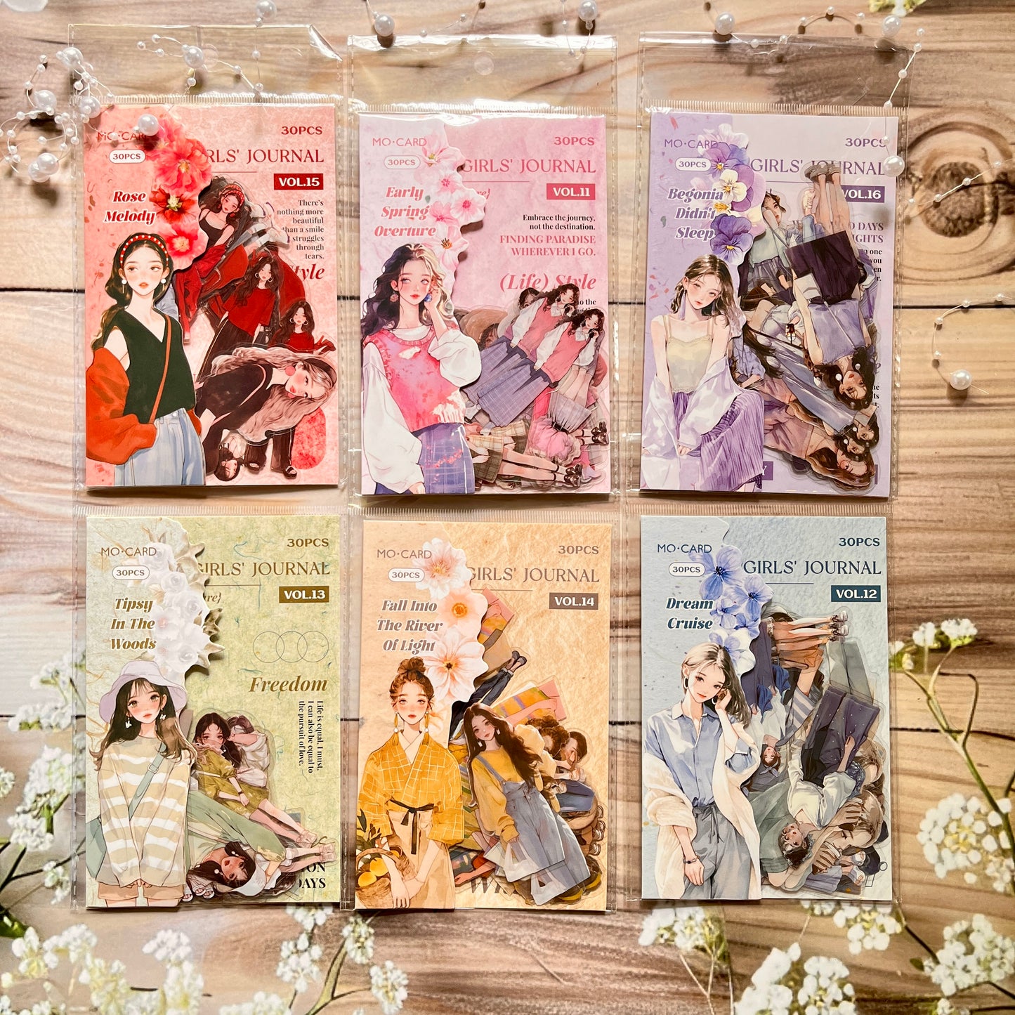 30 Pcs Rainbow Girl's Chronicles Series Character Stickers