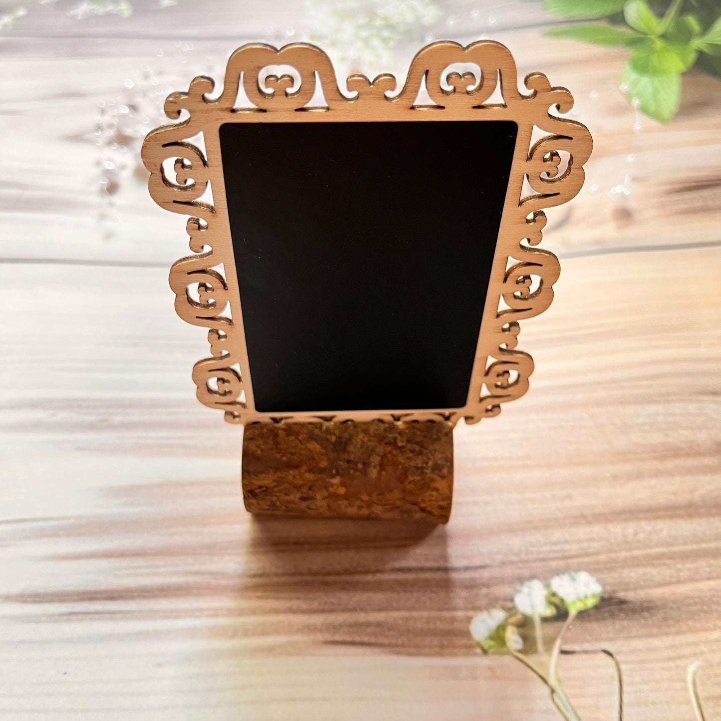 1 Pc Big Size Tree Stump Wooden Cards Holder