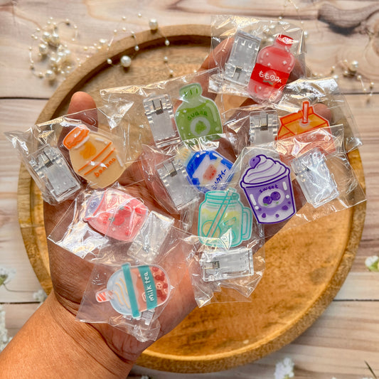 1 Pc Creative Cartoon Drink Bottle-Shaped Cute Clip