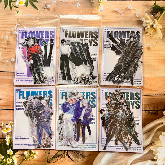 10 Pcs Men Themed Korean singer pet sticker pack