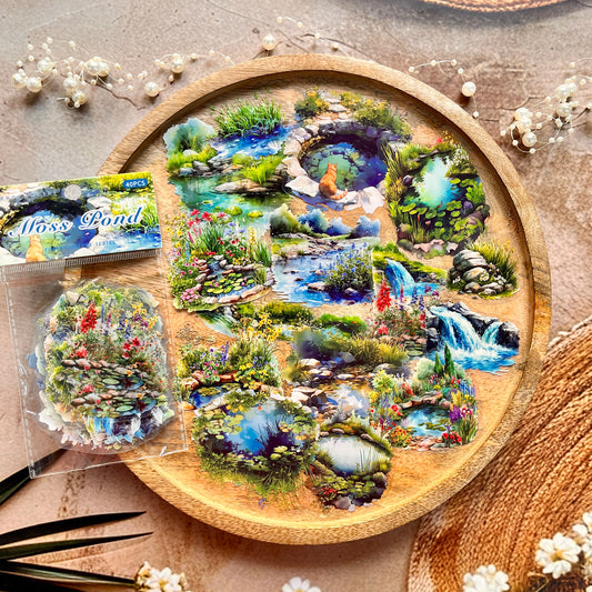 40 Pcs Forest Nature Series Vintage Nature Decorative Stickers