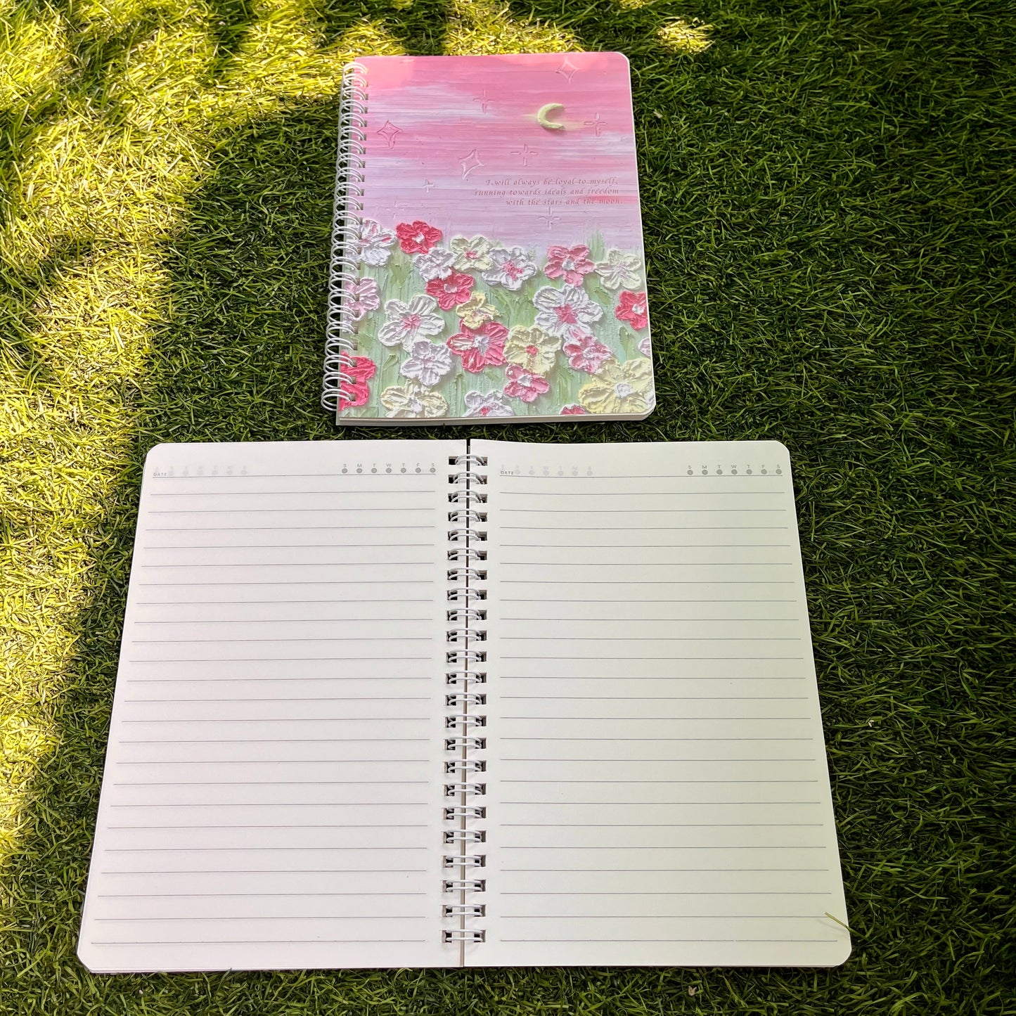 A5 Kawaii Korean spiral Coil Lined Notebook Cute School Supplies