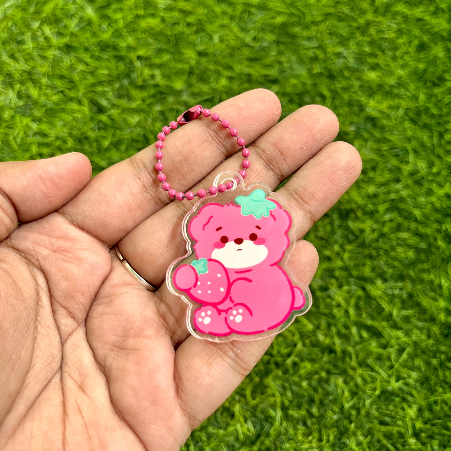 1 Pc Cute Cartoon Acrylic Pendant Decoration Keychain charms