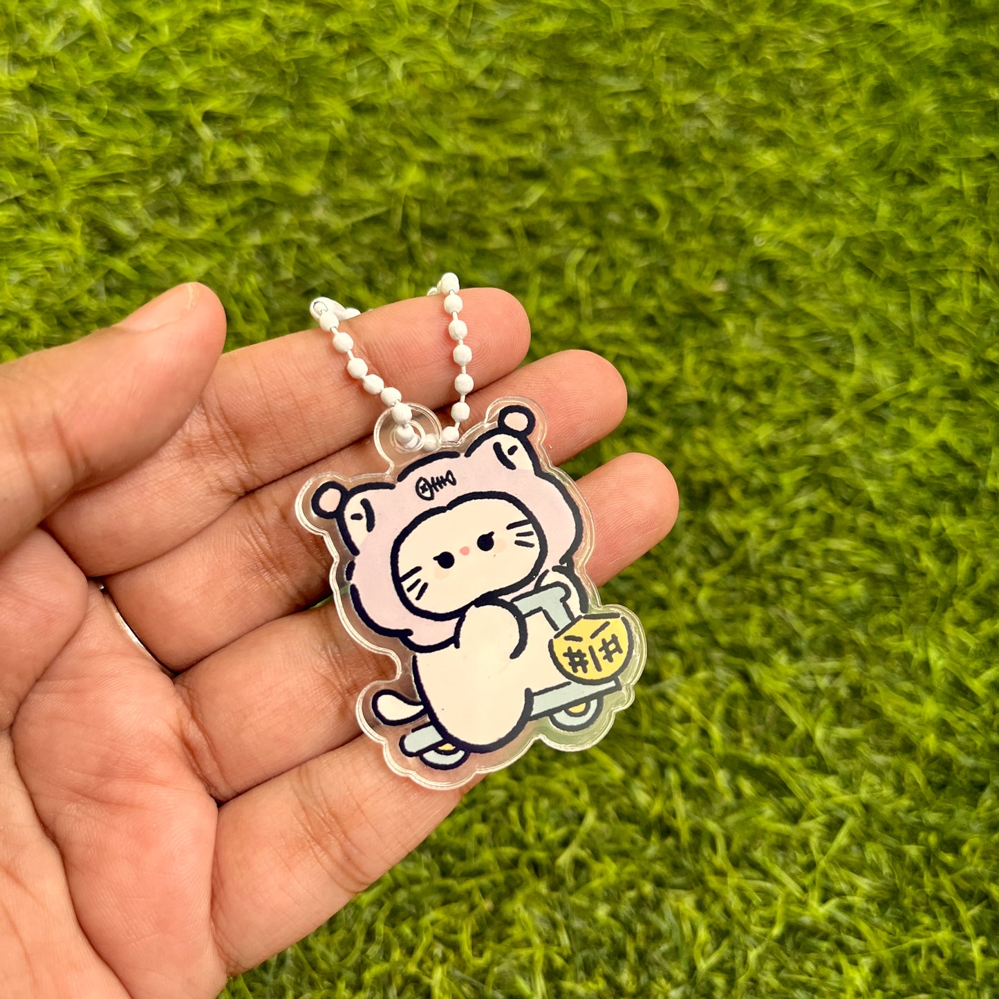 1 Pc Cute Cartoon Acrylic Pendant Decoration Keychain charms