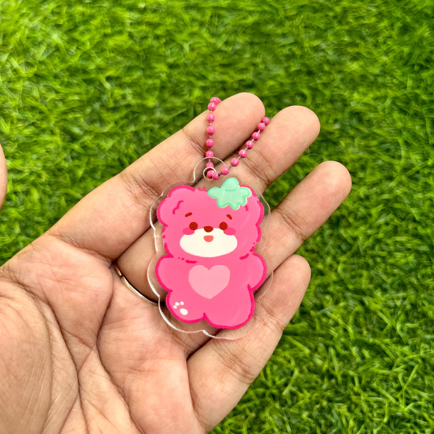 1 Pc Cute Cartoon Acrylic Pendant Decoration Keychain charms