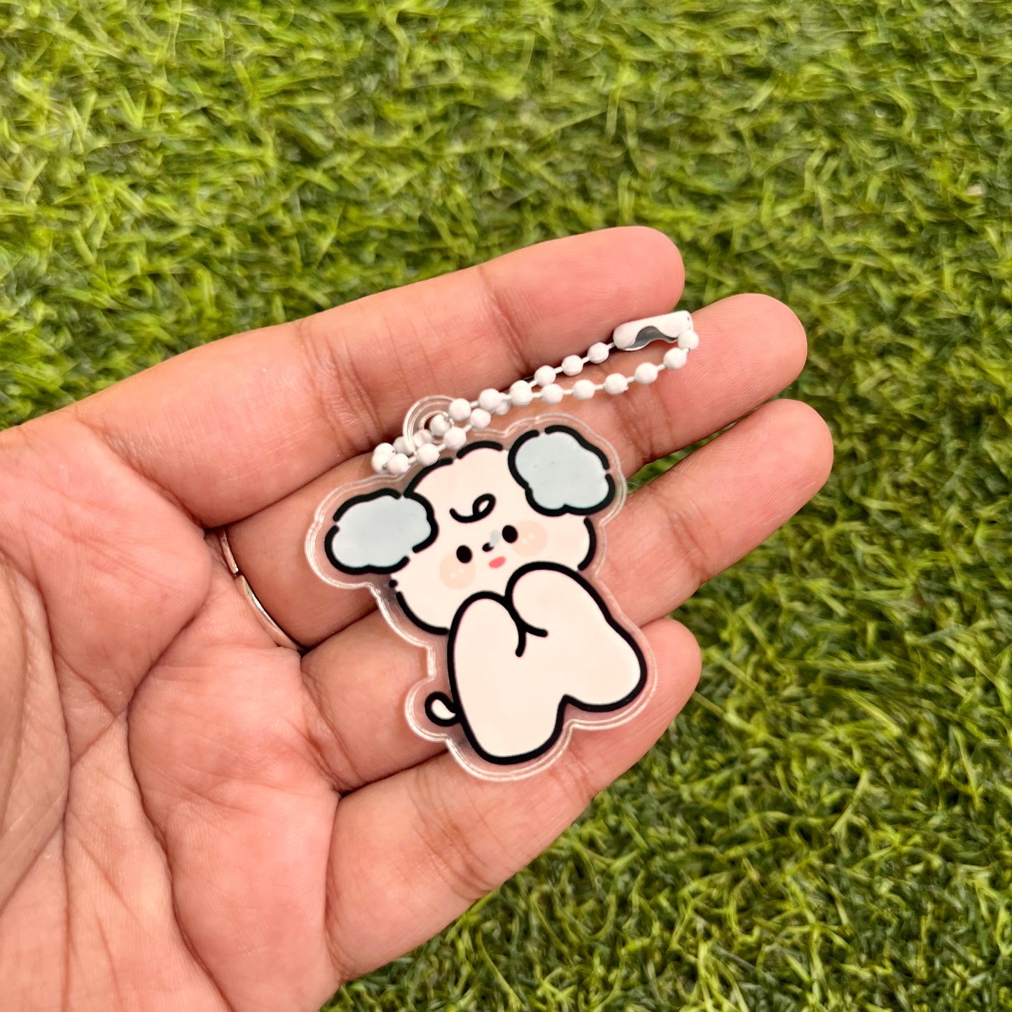 1 Pc Cute Cartoon Acrylic Pendant Decoration Keychain charms