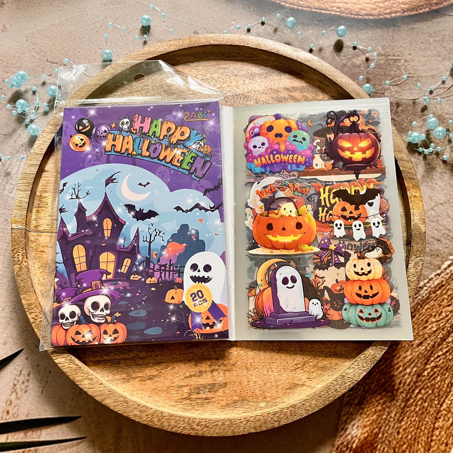20 Sheets Halloween Castle Creative Sticker Book