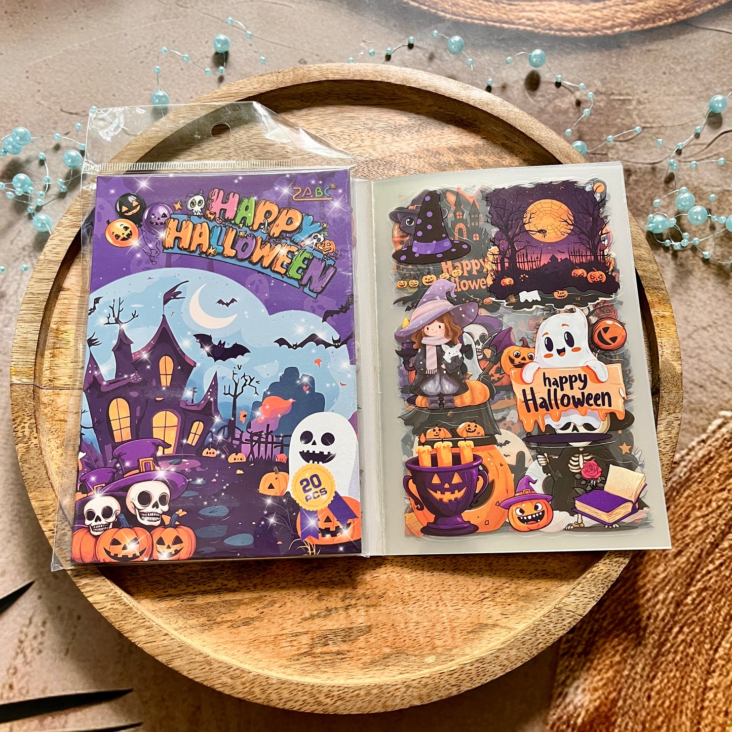 20 Sheets Halloween Castle Creative Sticker Book