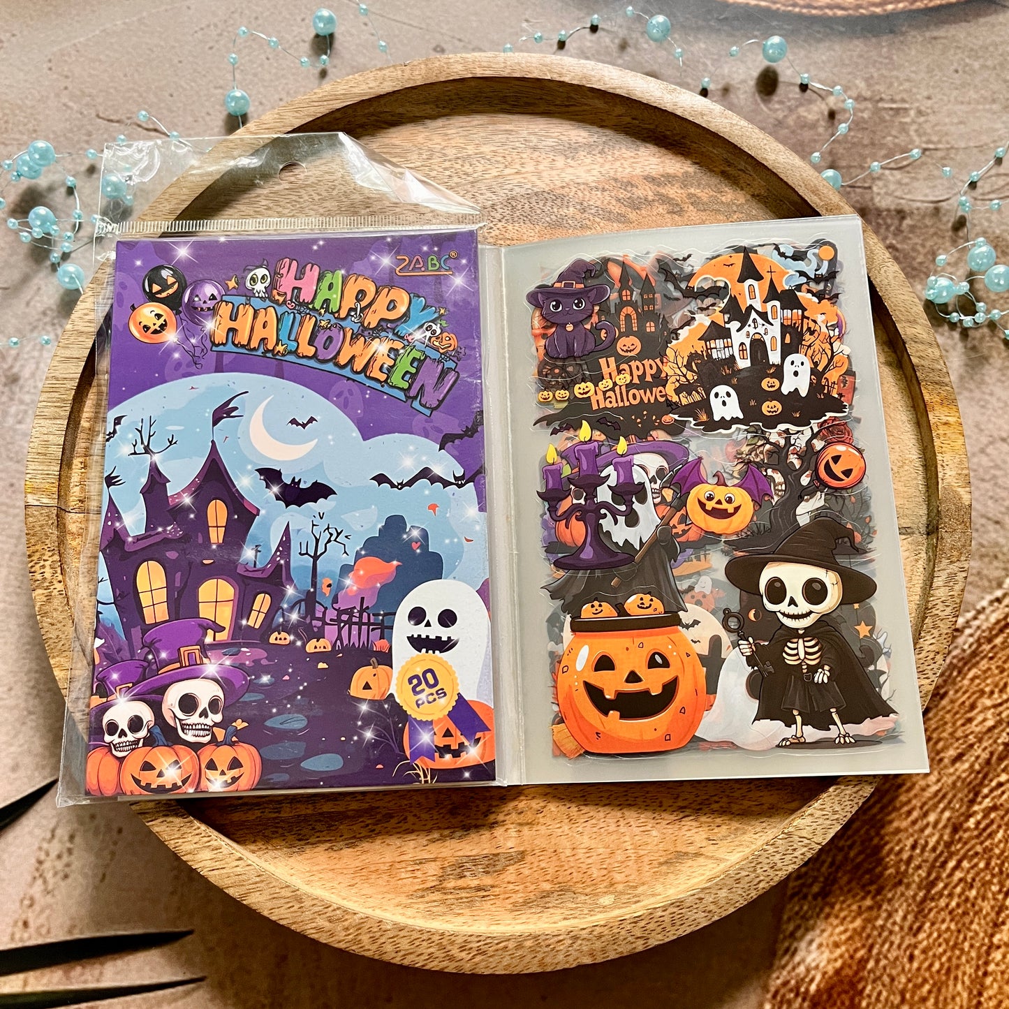 20 Sheets Halloween Castle Creative Sticker Book