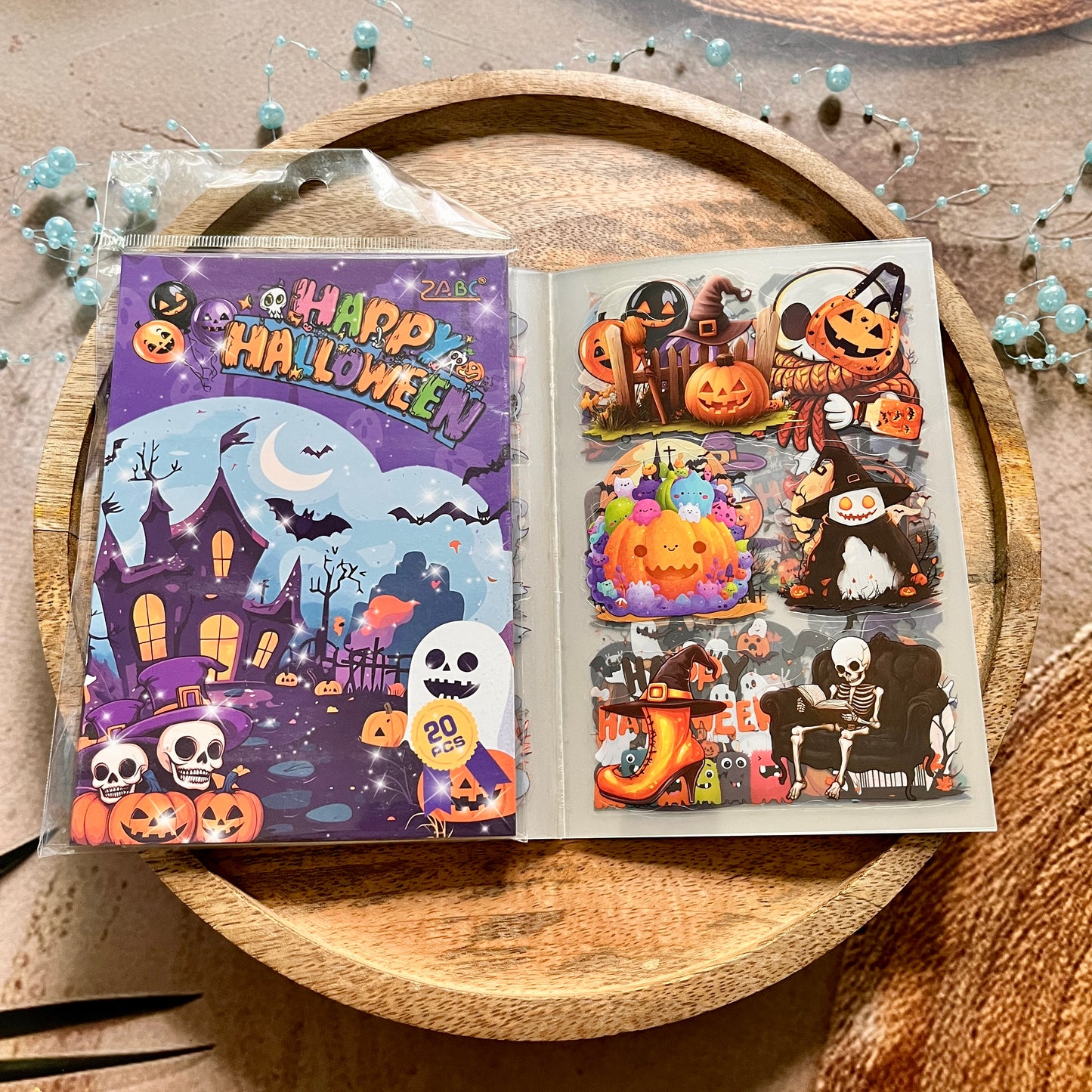 20 Sheets Halloween Castle Creative Sticker Book