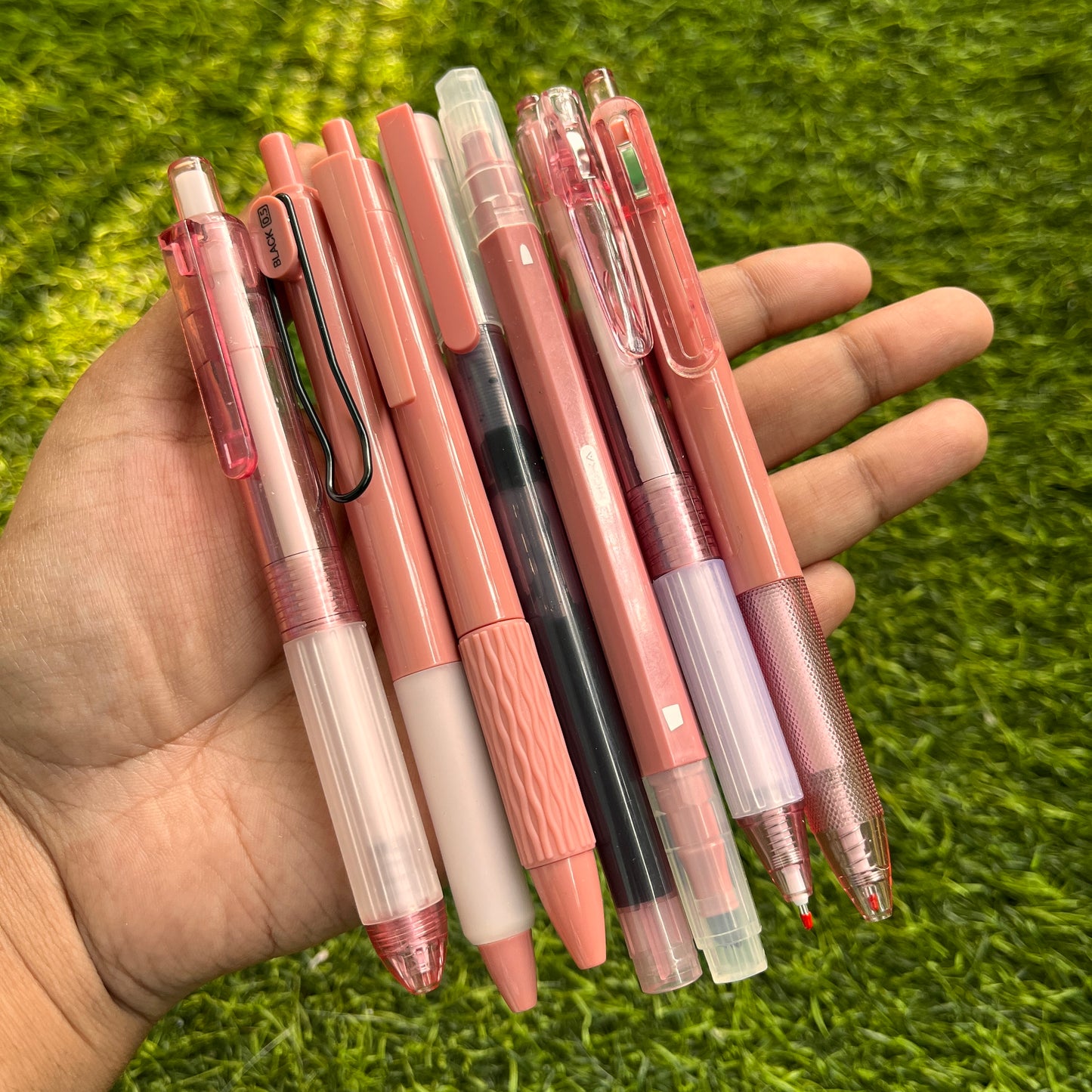1 Pc Allure Series Simple Multifunctional Press Gel Pen: 0.5mm Black Quick Dry