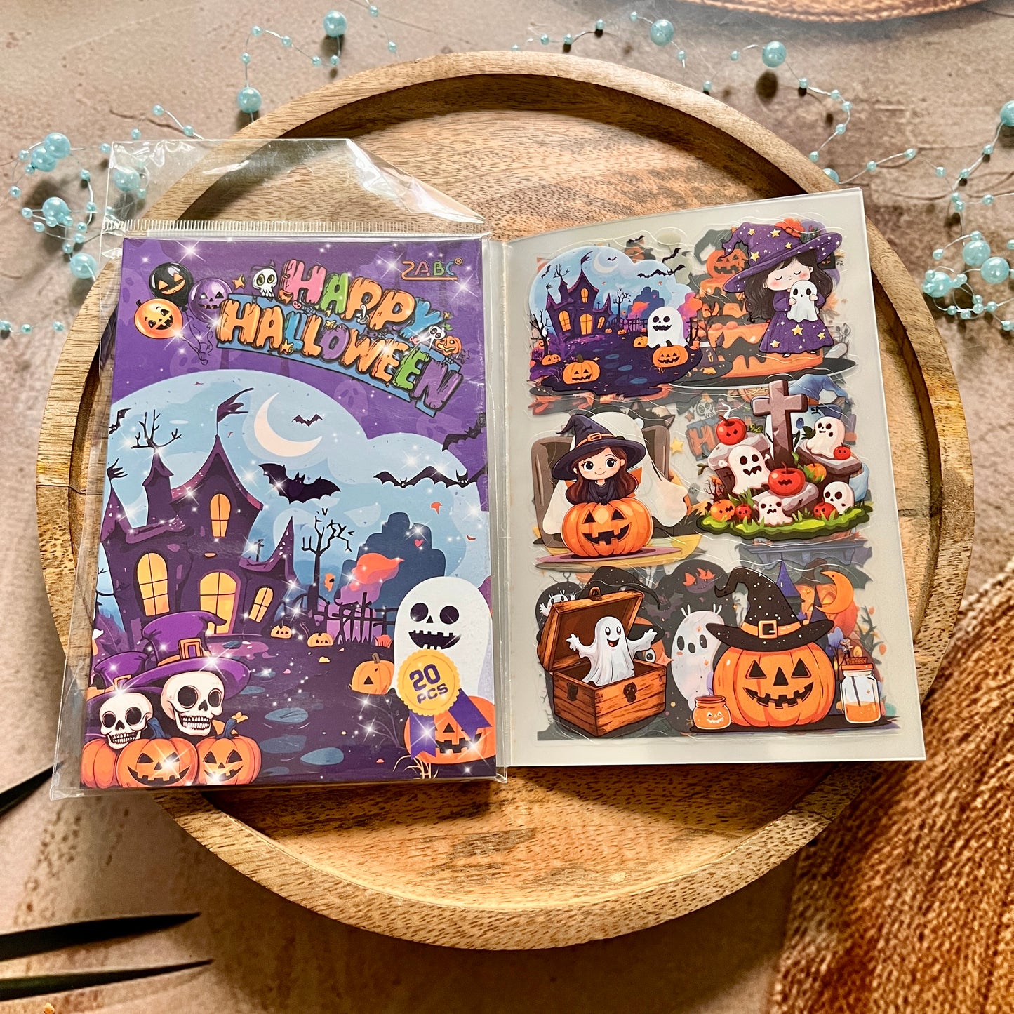 20 Sheets Halloween Castle Creative Sticker Book