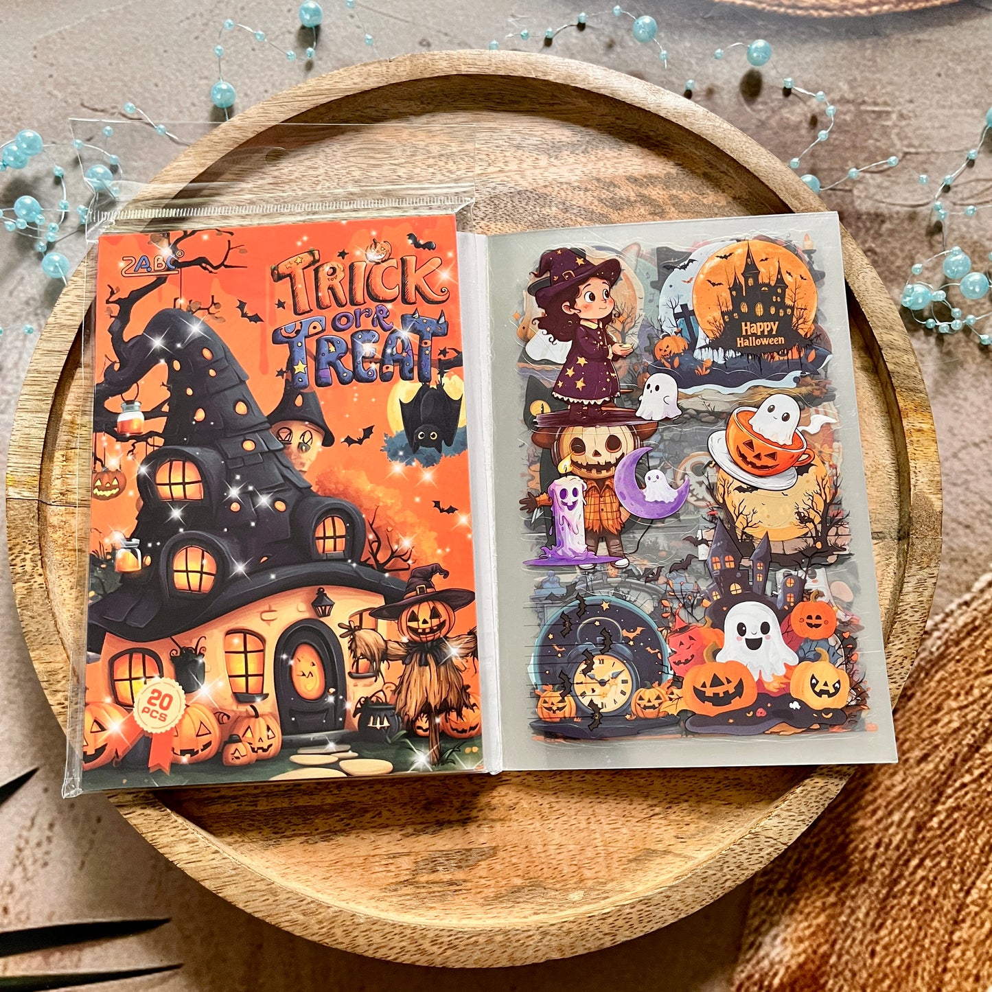 20 Sheets Halloween Castle Creative Sticker Book