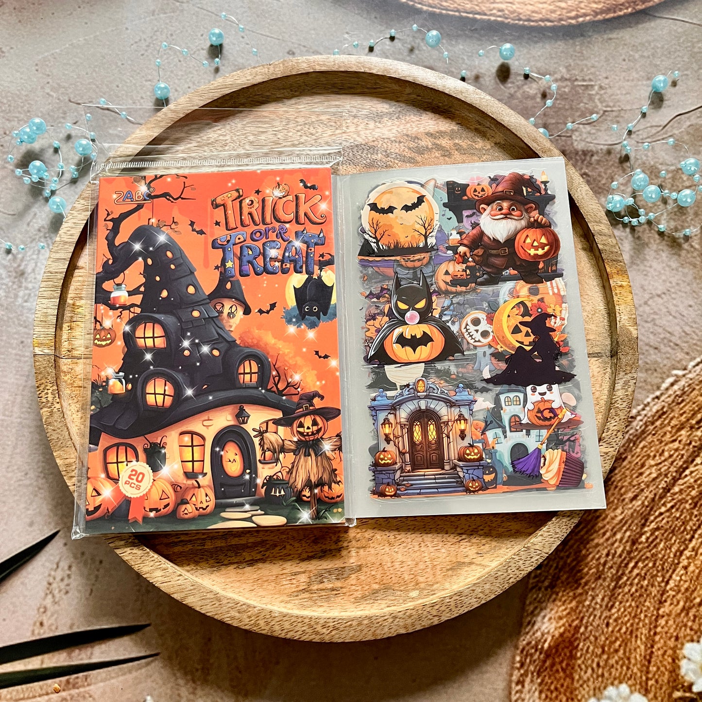 20 Sheets Halloween Castle Creative Sticker Book