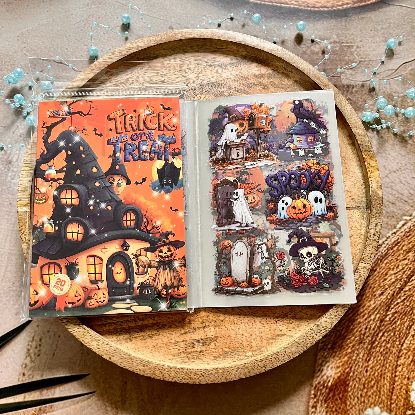 20 Sheets Halloween Castle Creative Sticker Book